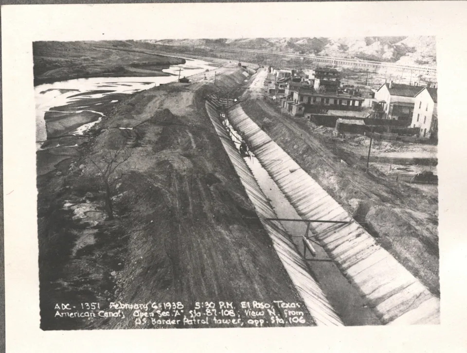 The American Canal in February 1938