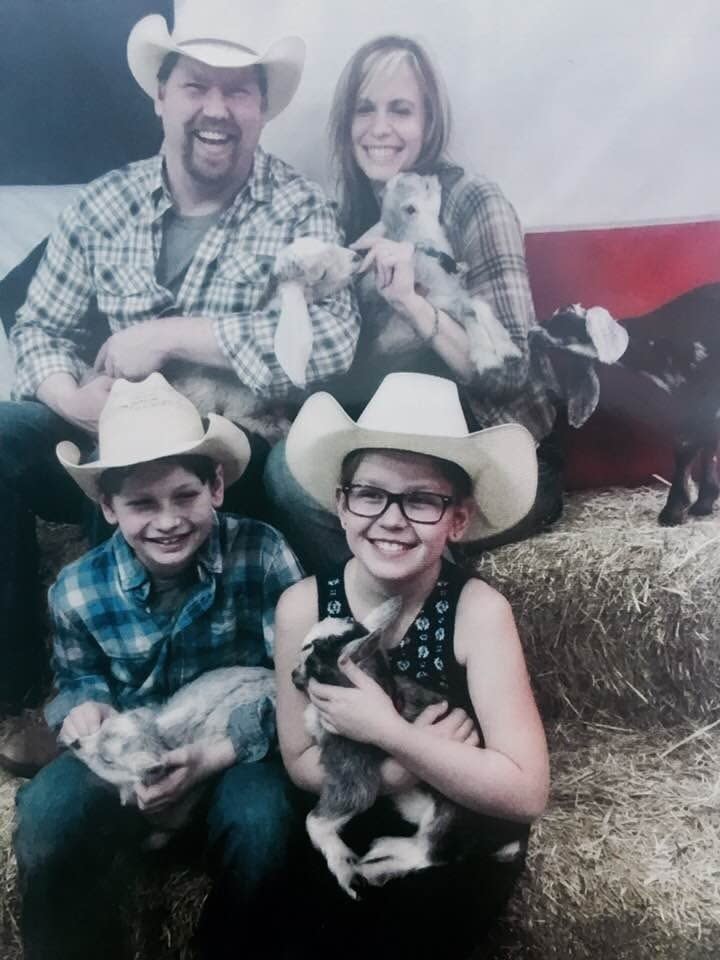 Photo of Justin Jones, raffling off mineral rights in Texas