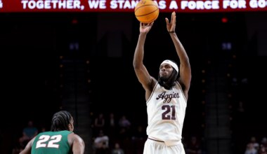 Texas A&M F Mackenzie Mgbako expected tor return for 2026-2027 season
