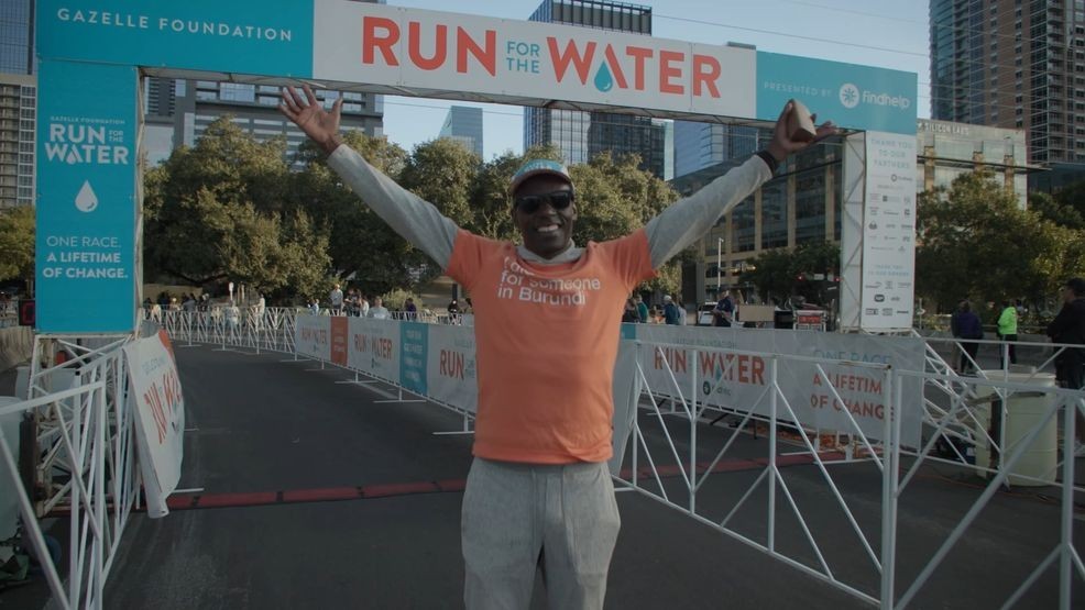 Gilbert Tuhabonye at the Run for the Water (photo: Gazelle Foundation)