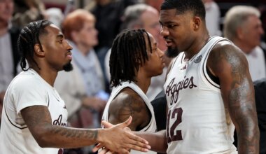 Texas A&M is 51-54 (94%) from the free throw line in last three wins