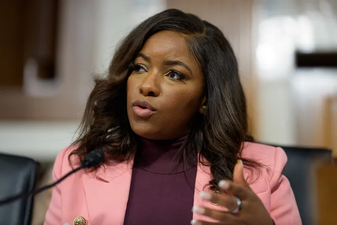 Rep. Jasmine Crockett, D-Texas, on Capitol Hill on Feb. 3, 2026, in Washington, DC.