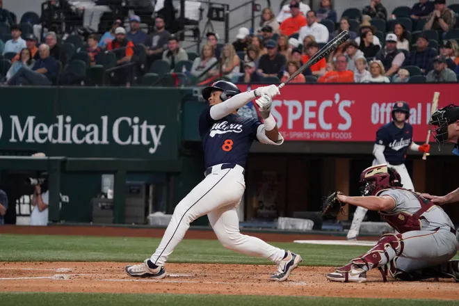 Feb 21, 2026; Arlington, TX, USA; Florida State Seminoles vs Auburn Tigers during the Amegy Bank College Baseball Series at Globe Life Field. Mandatory Credit: Raymond Carlin III-Imagn Images