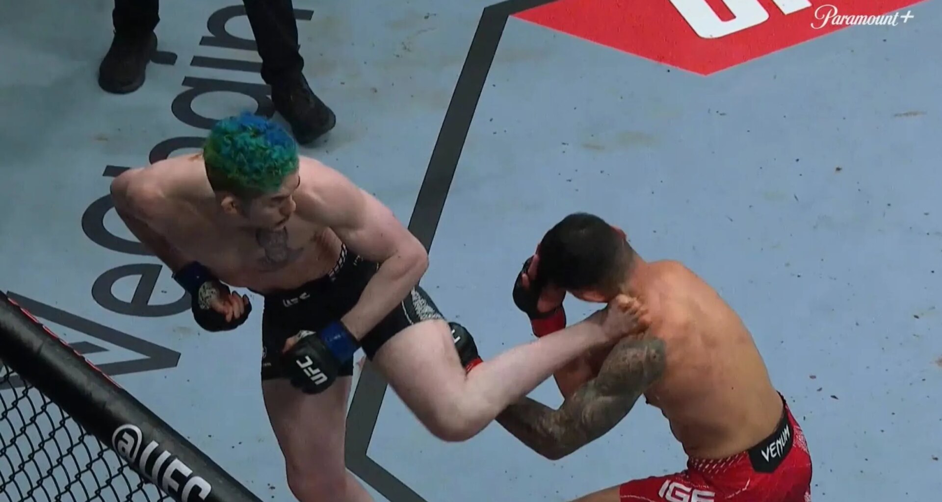 Melquizael Costa spin-kick TKOs Dan Ige