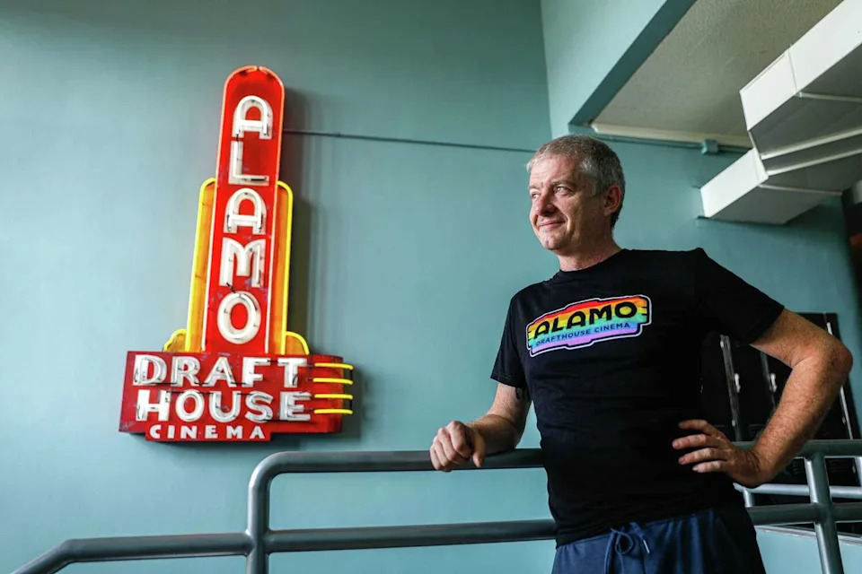 Alamo Drafthouse, co-founded by Tim League, pictured, and wife Karrie, turned 25 this year. (Aaron Martinez / American-Statesman)