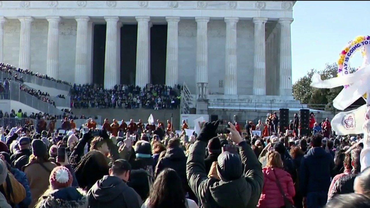 Buddhist monks closing out Walk for Peace