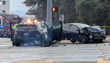 3 hospitalized after SAPD unit, VIA van involved in multi-vehicle crash in Medical Center, officials say