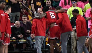 Texas Tech star JT Toppin out for the year after injury against Arizona State