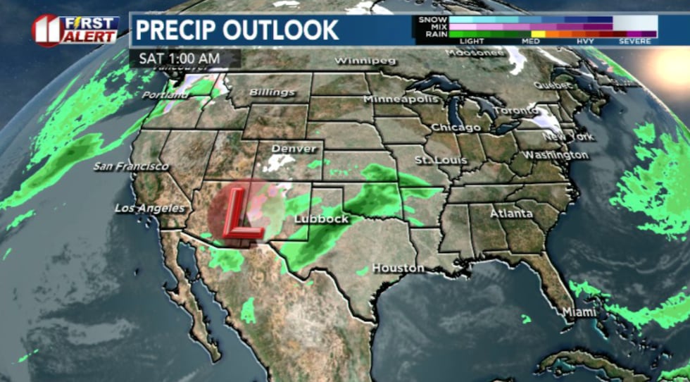 Upper level system bringing back rain chances this weekend