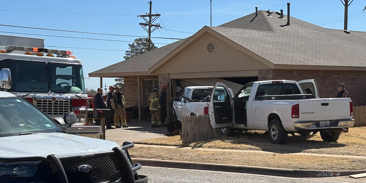 3 vehicles ram into NE Lubbock home