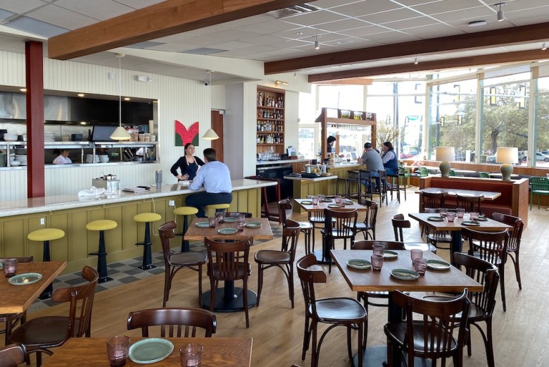 Customers dine and drink at Adair Kitchen's new San Antonio location. 
