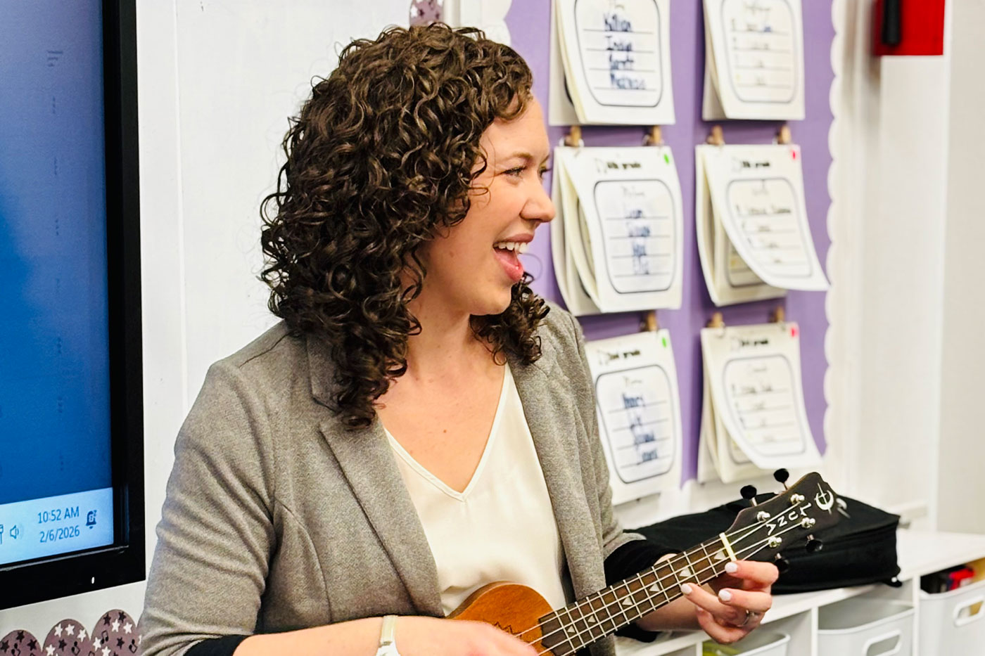 Algate teaching at Roscoe Wilson