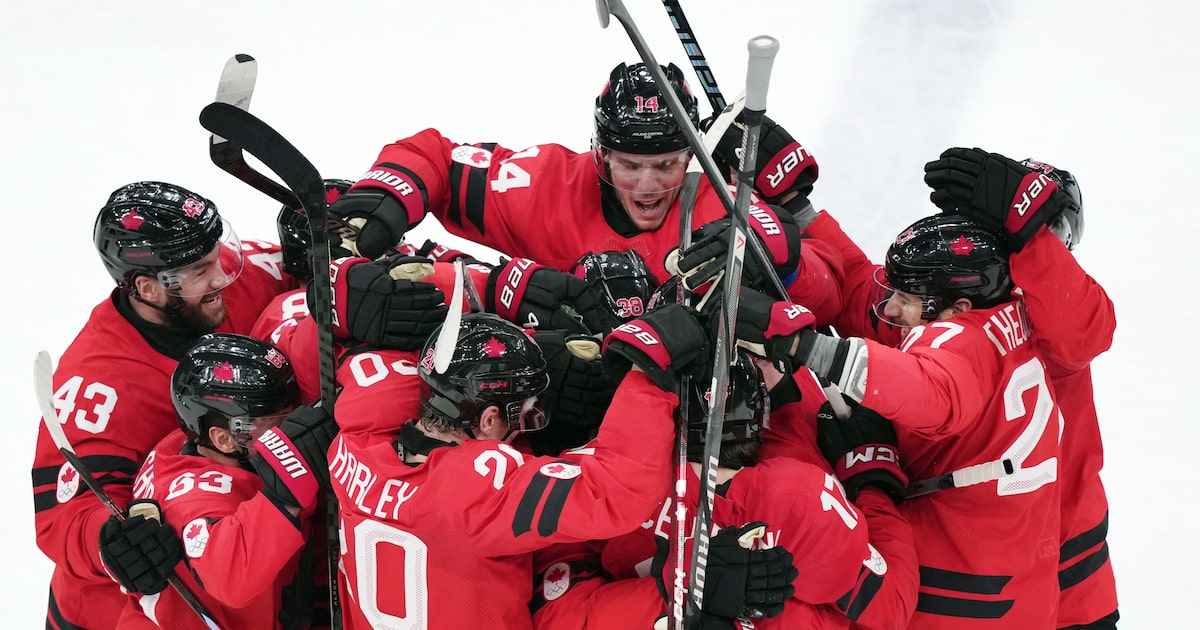 Inside the Dallas Stars locker room during Canada’s Olympic comeback win over Czechia