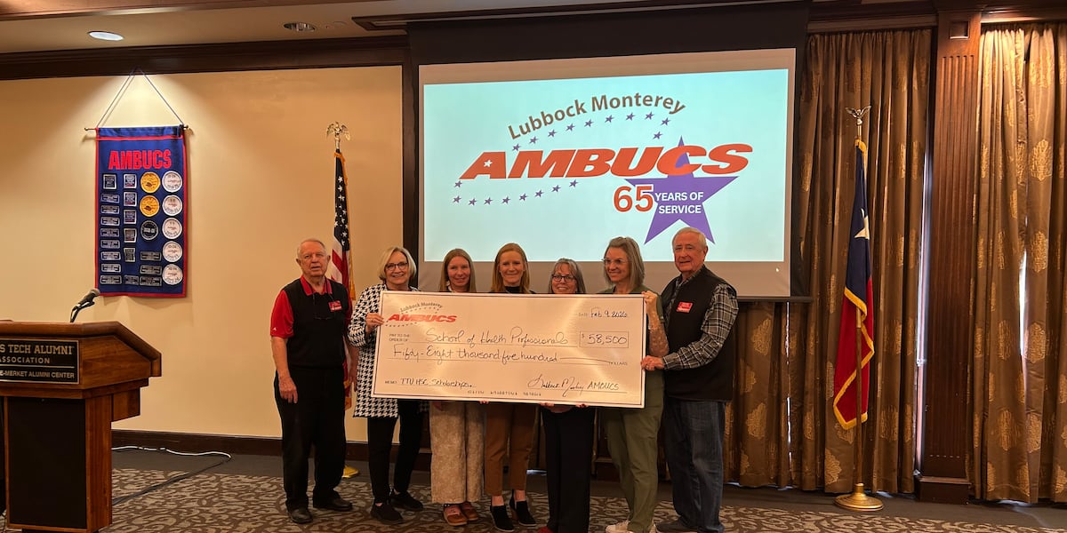 AMBUCS donation supports Texas Tech health students