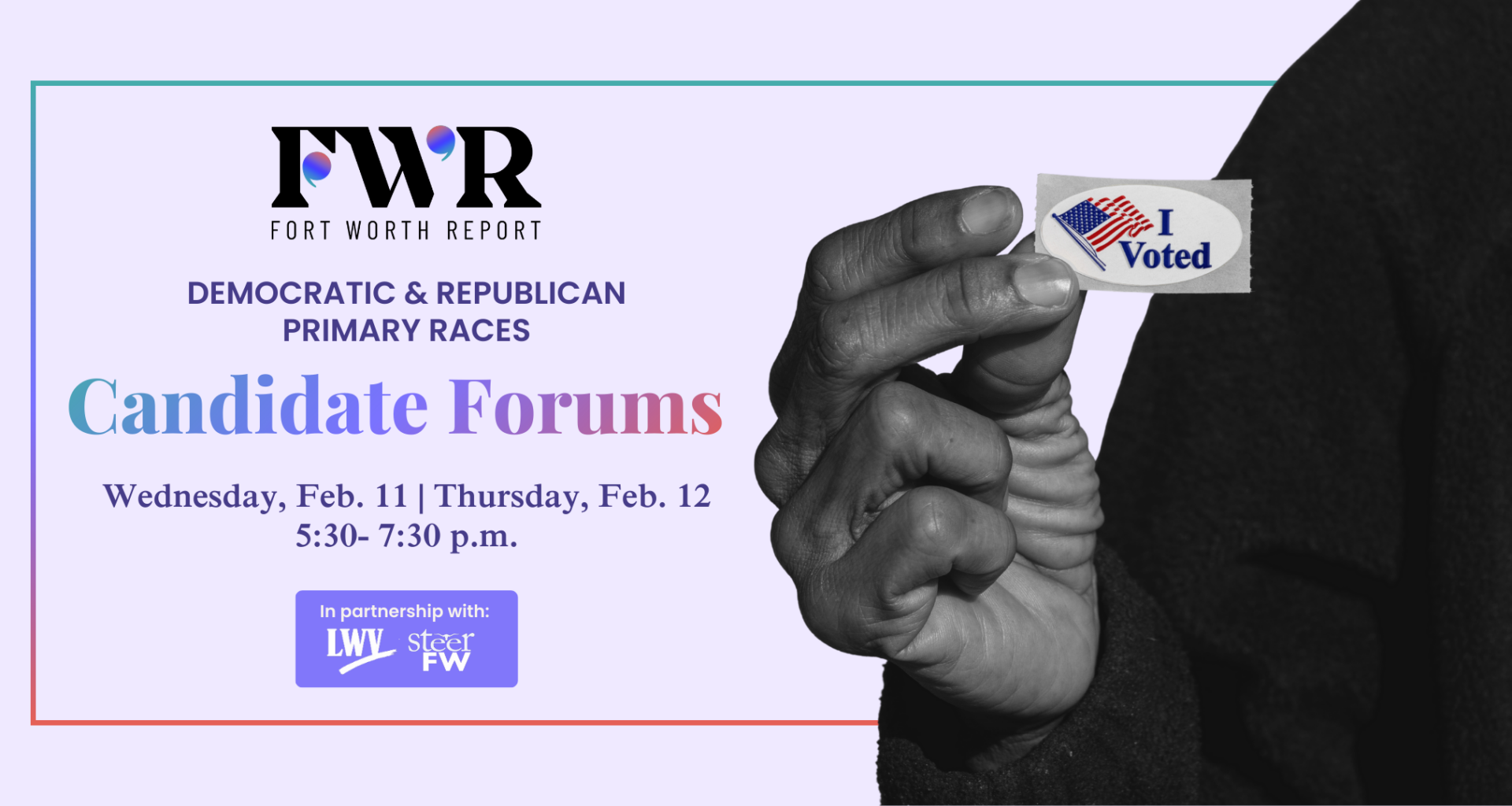 2026 Primary Election Candidate Forums