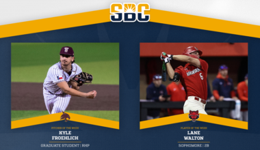 Texas State's Froehlich & Arkansas State's Walton Earn Sun Belt Baseball Weekly Honors
