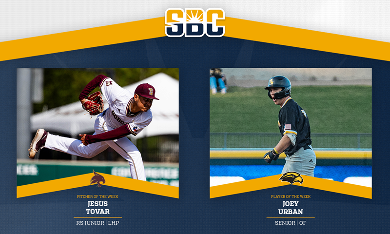 Texas State's Tovar & Southern Miss' Urban Secure Sun Belt Baseball Weekly Accolades