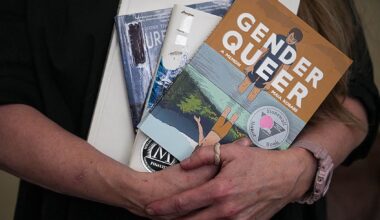 Texas librarians have been on the front lines in fighting back against book bans organized by Moms for Liberty (Aaron E. Martinez/The Austin American-Statesman via Getty Images)