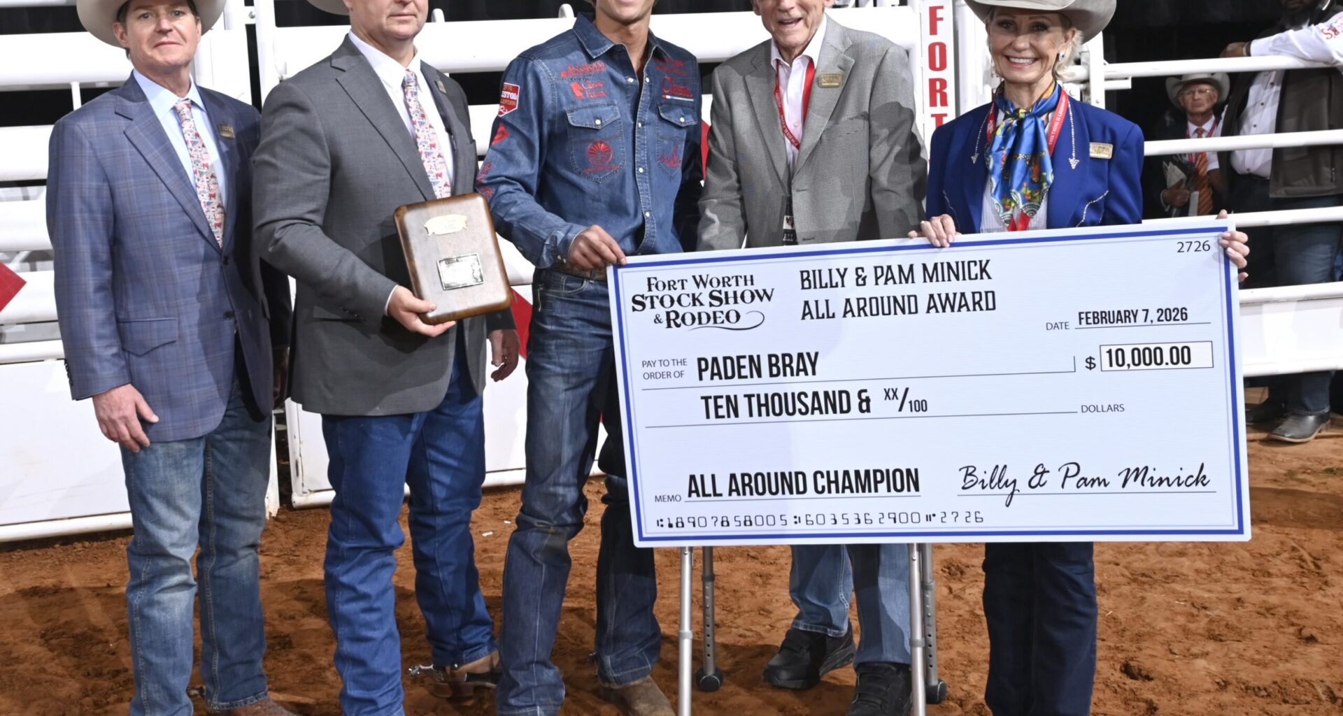 Bray Wins Billy and Pam Minick All-Around Award at Fort Worth