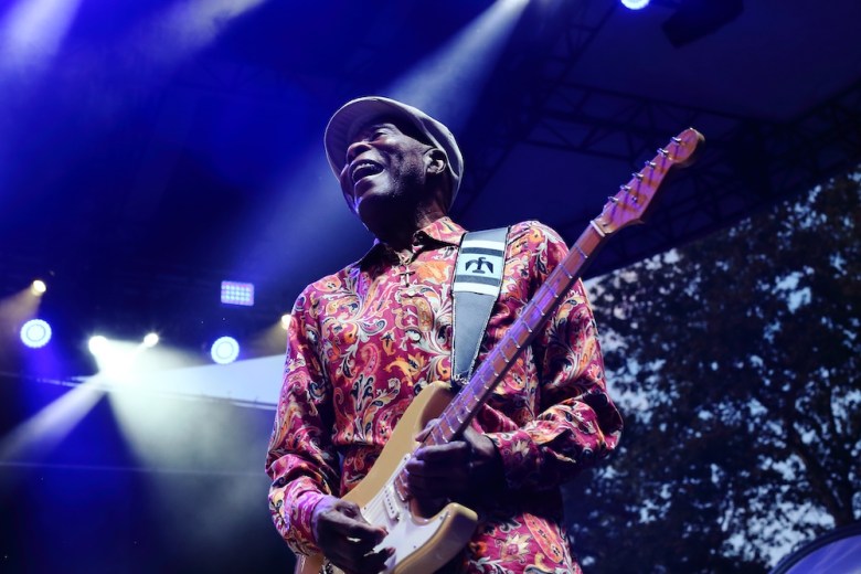Buddy Guy performs at Summerstage in Central Park for the Blue Note Jazz Festival