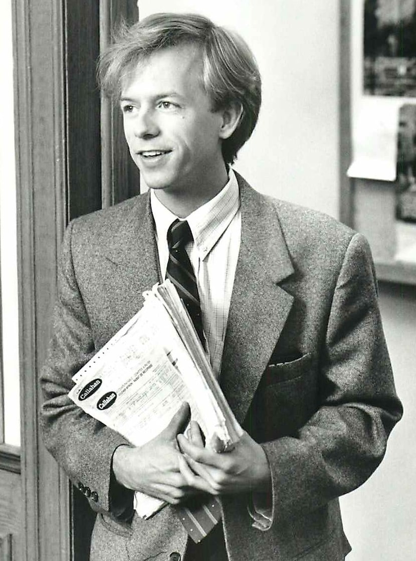 David Spade, seen here in the 1995 comedy film "Tommy Boy," will perform Feb. 20 at the...