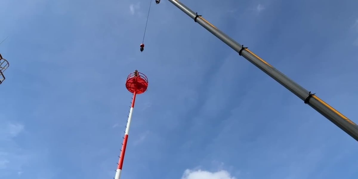 New 75-foot beacon installed at East Texas Regional Airport