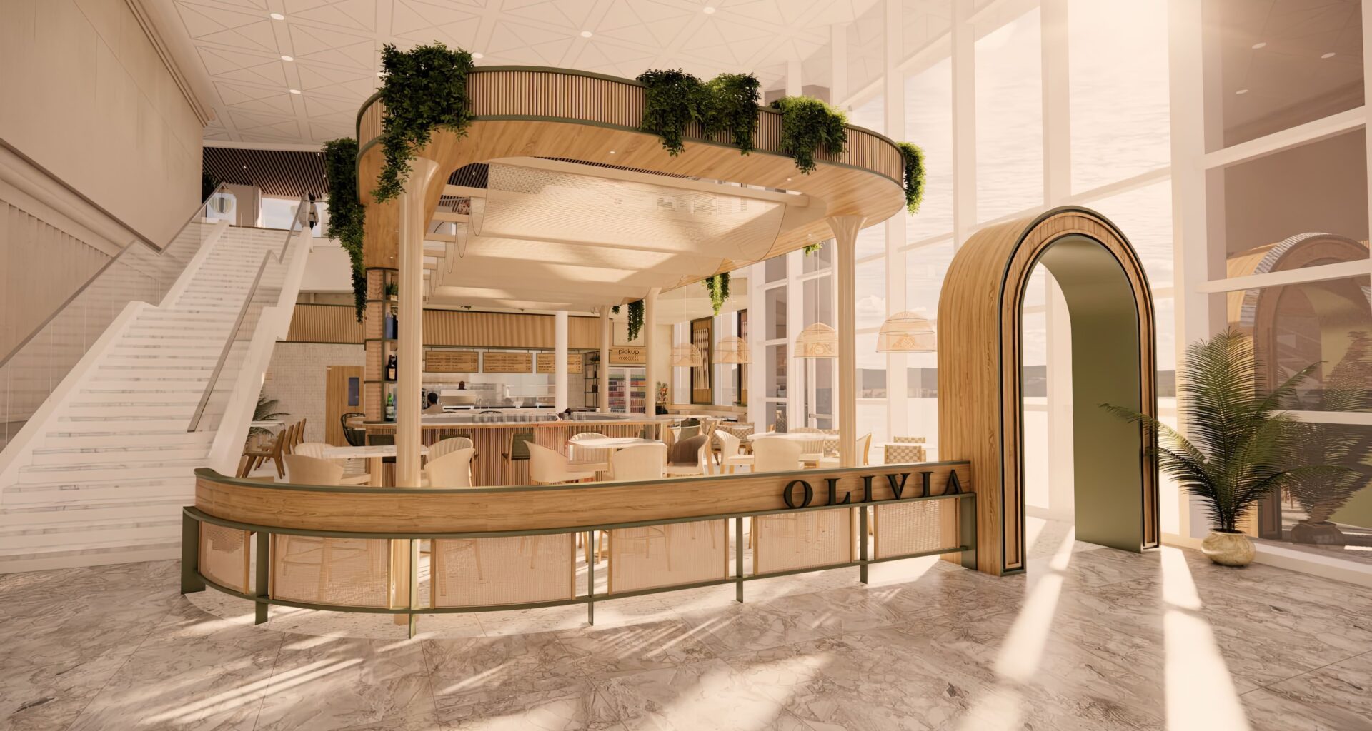 Cafe Olivia in Dallas Arts Tower