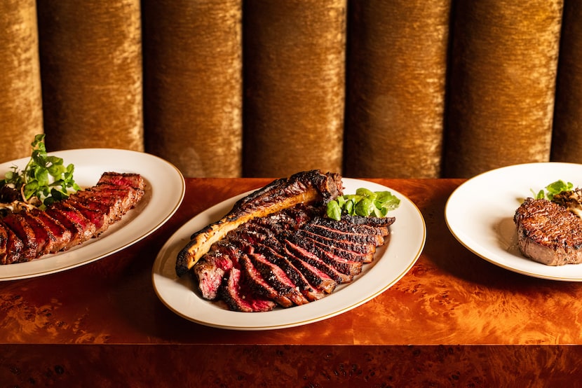 Delilah in Dallas has a steak section that includes strips, filets, tomahawks and more. 
