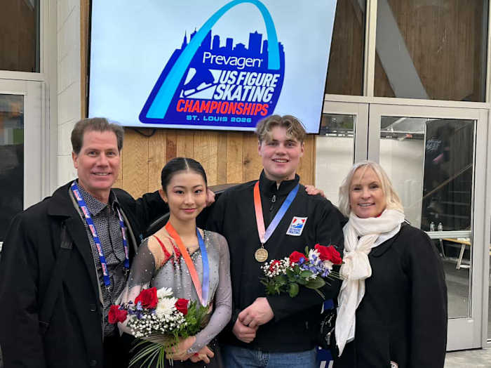Houston figure skating pair wins national bronze at novice level, eyes Olympic future