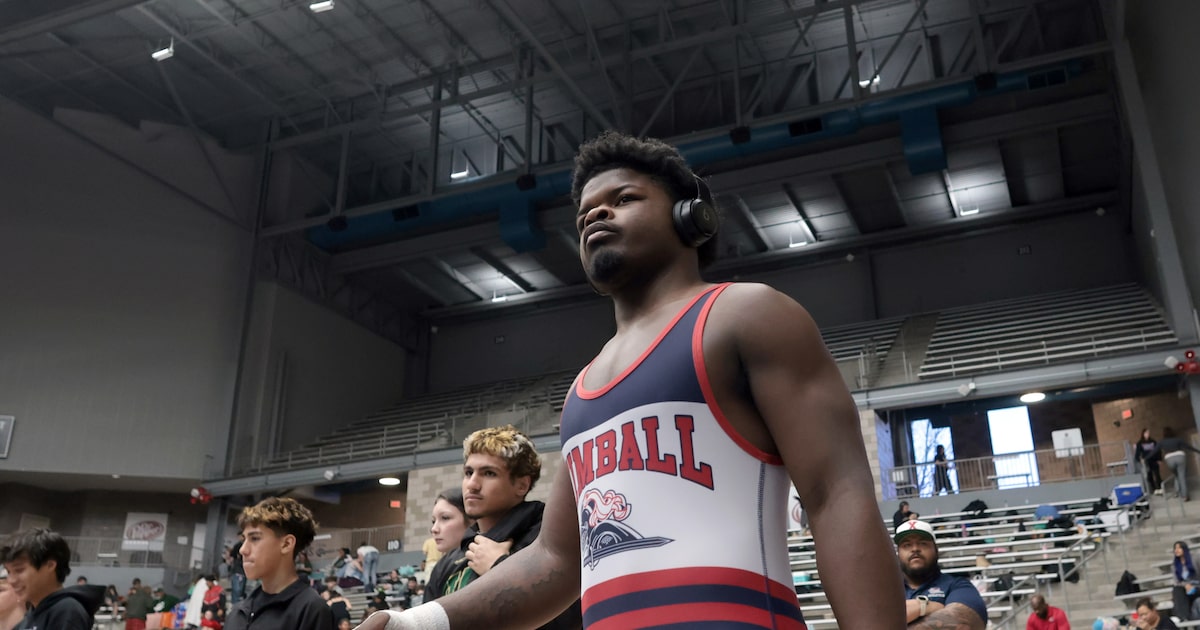 Kimball’s Quintraylon Johnson has quickly become one of the best wrestlers in Texas