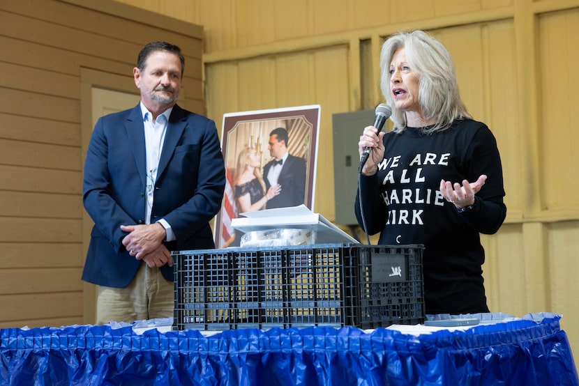 Hood County Precinct 1 Commissioner Kevin Andrews listens to Precinct 2 Commissioner...