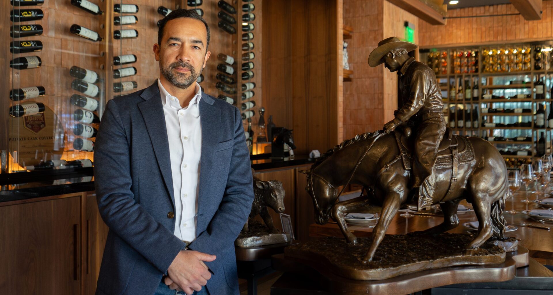 Horse bronzes transform Don Artemio restaurant into mini gallery