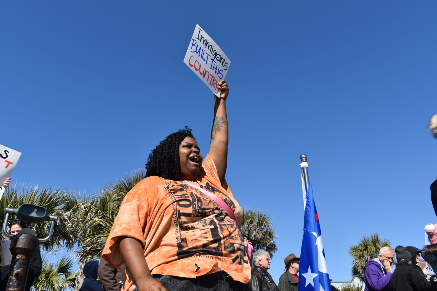 Galveston anti-ICE protest