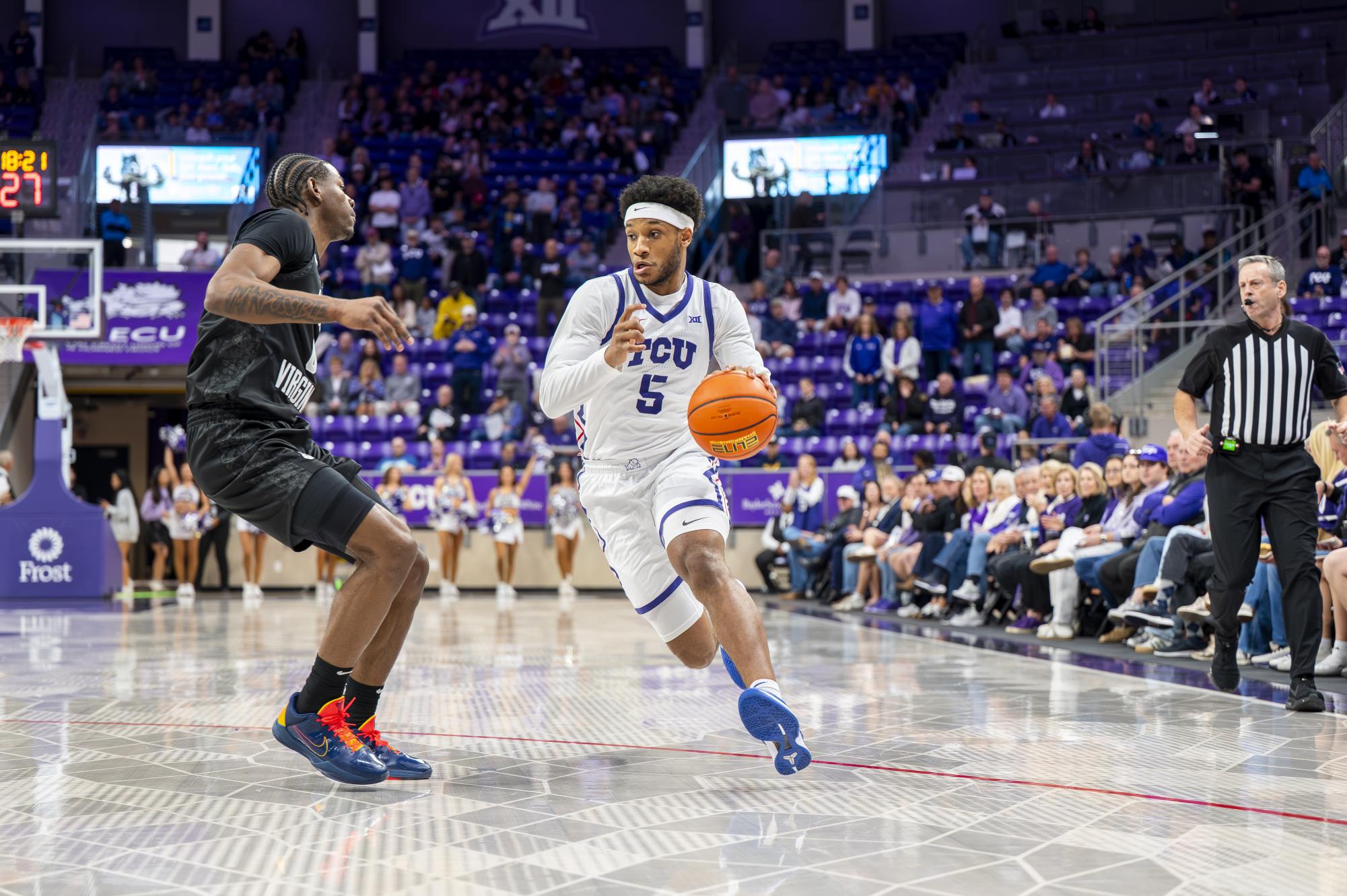 Late game success helps TCU men's basketball beat West Virginia
