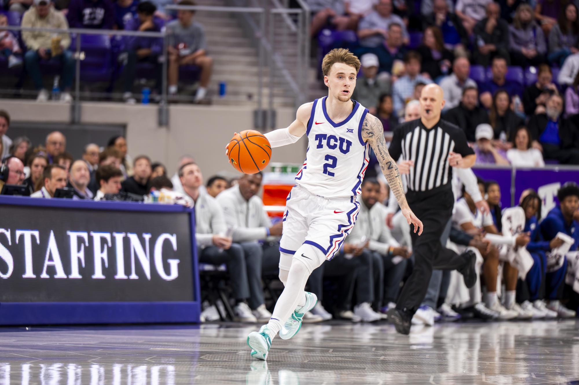 Late game success helps TCU men's basketball beat West Virginia