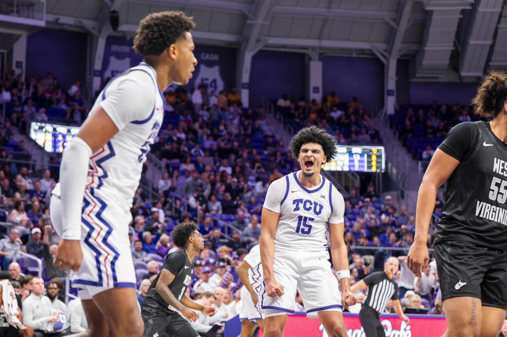 Late game success helps TCU men's basketball beat West Virginia