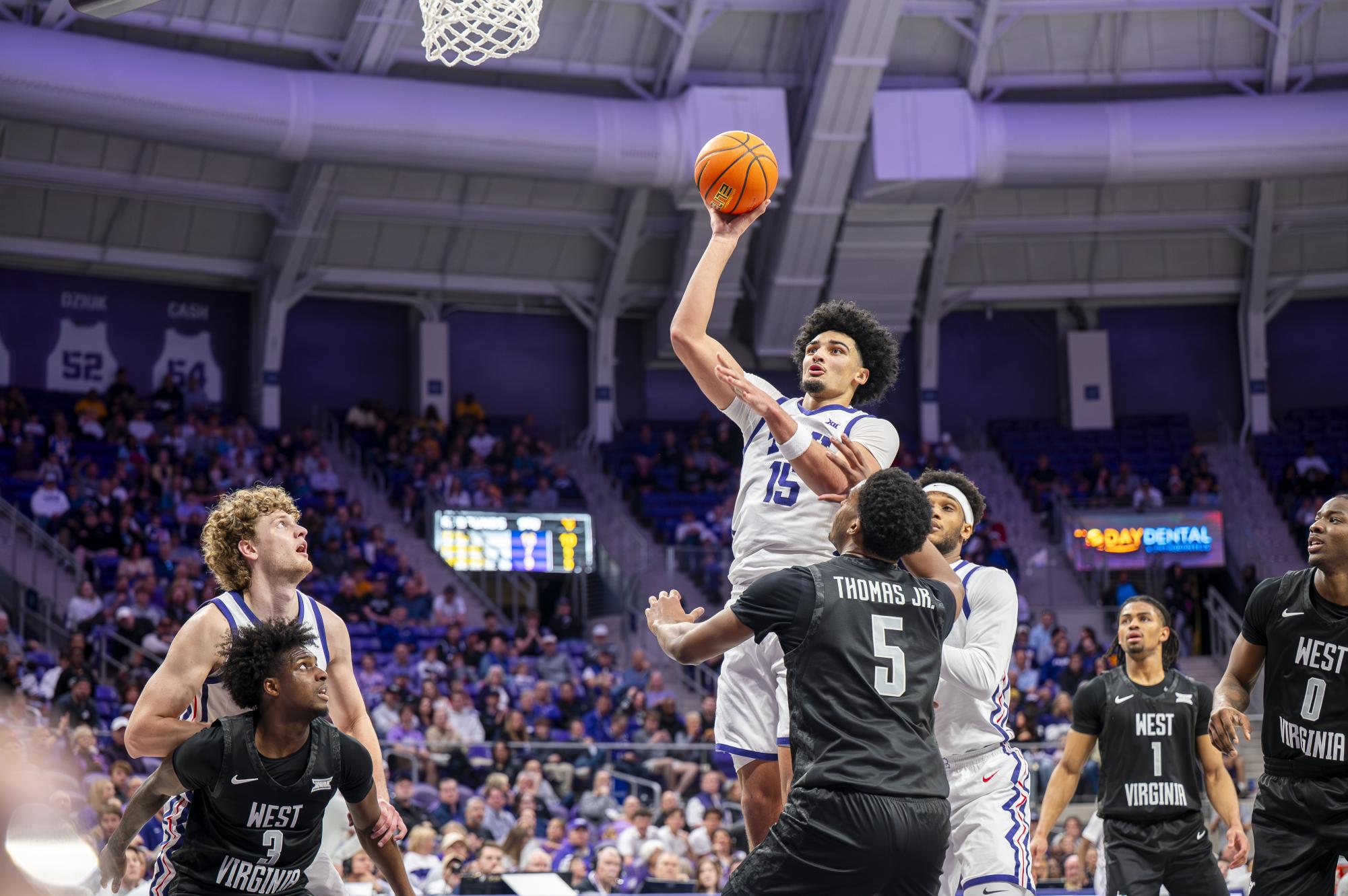 Late game success helps TCU men's basketball beat West Virginia