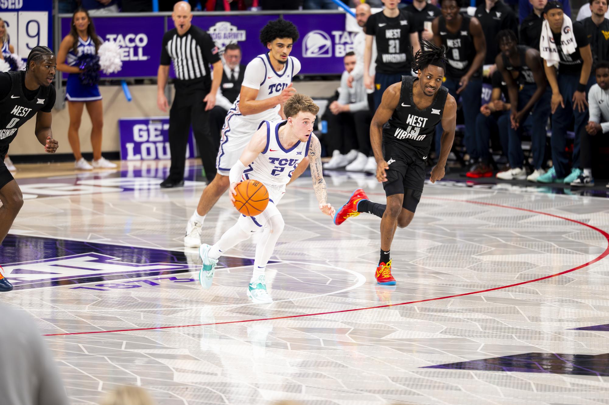 Late game success helps TCU men's basketball beat West Virginia