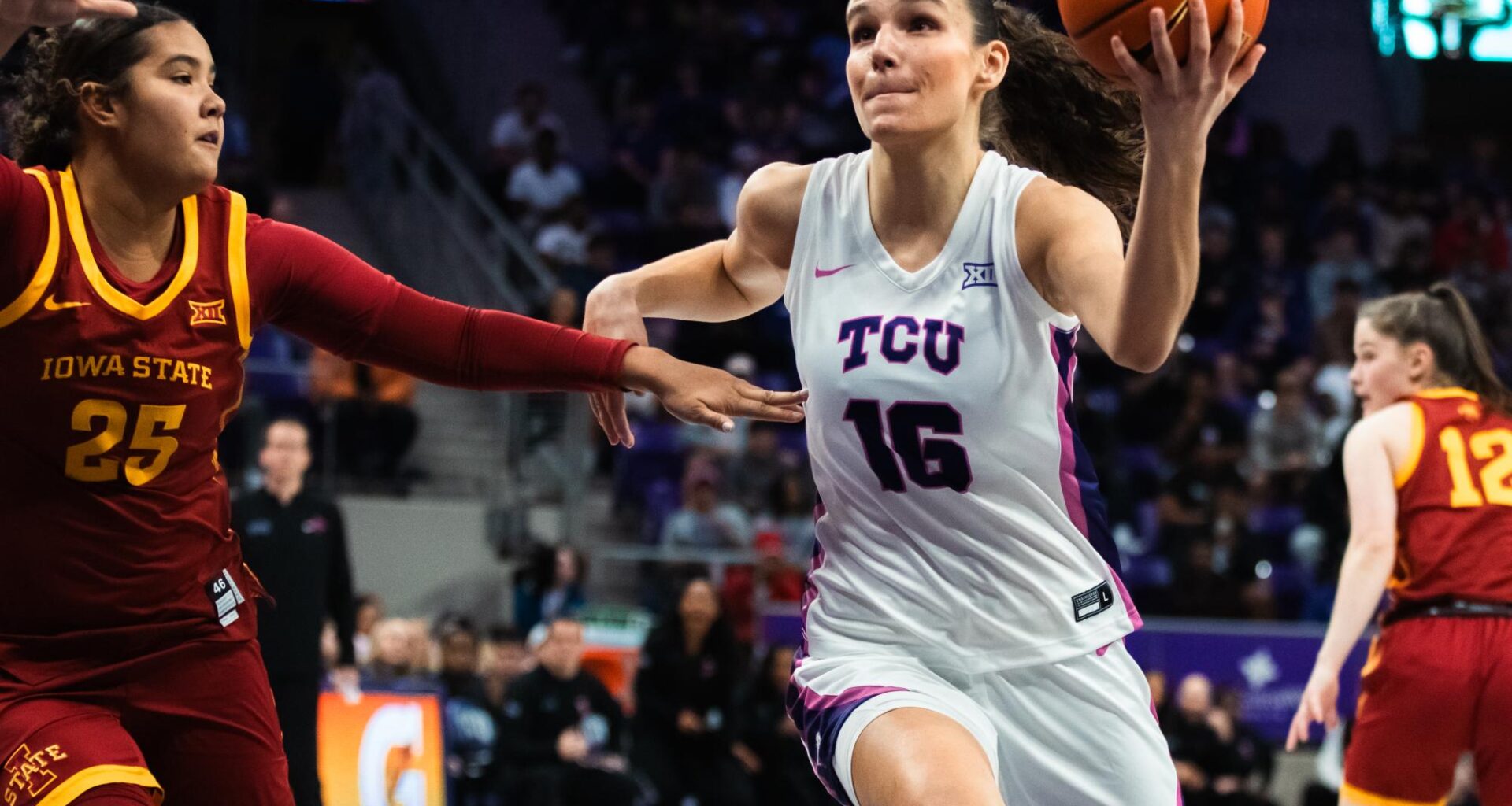 TCU Women's Basketball Comes Back to Beat Iowa State 80-73