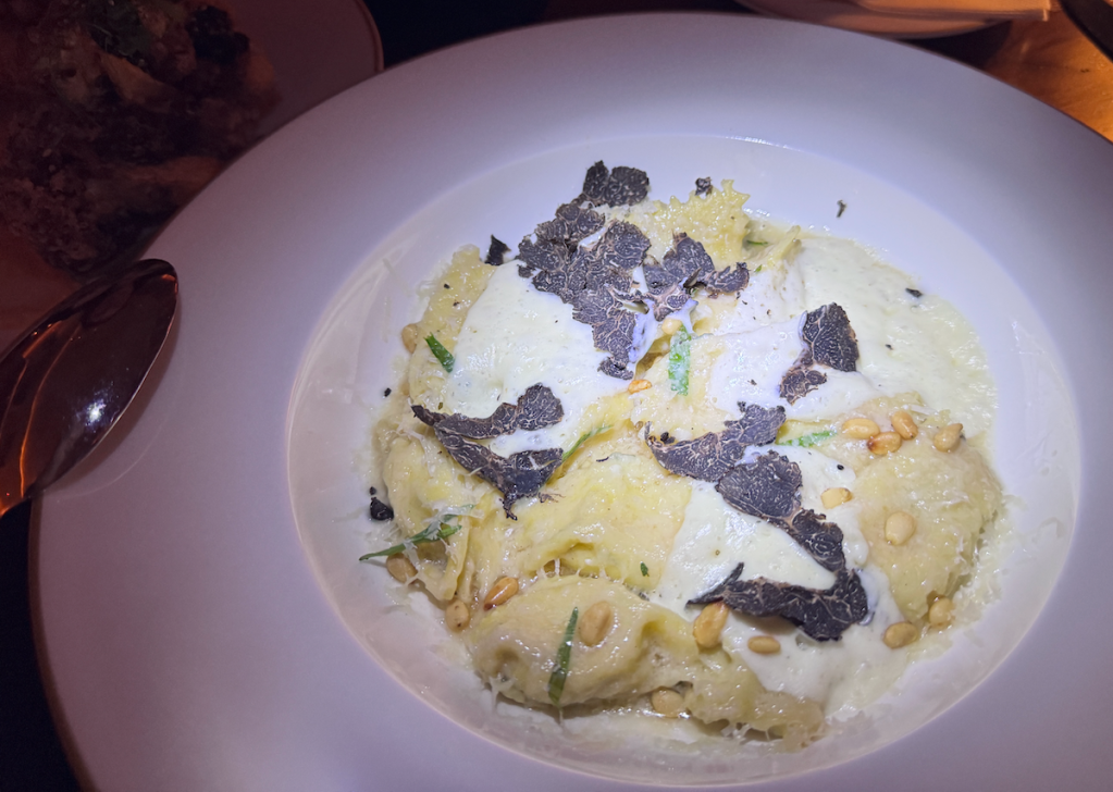 Black Truffle Agnolotti at Delilah