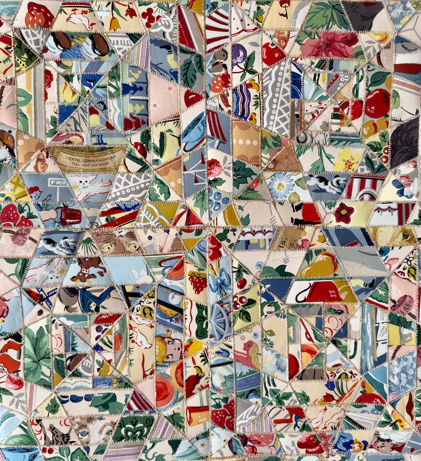 Ashley Canty's 2025 artwork "Heap of Broken Images" (detail view) is built up from a...