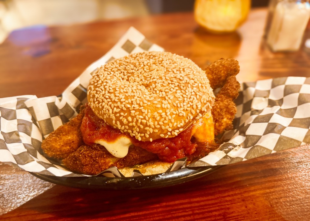 The chicken parm slider at Easy Sliders