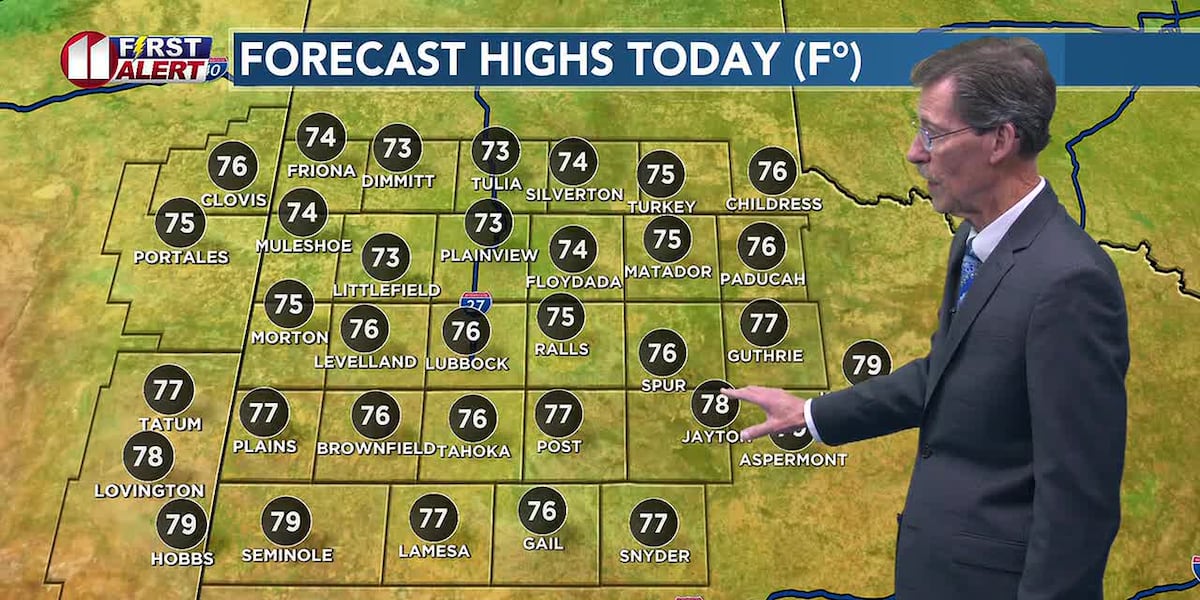 Cold front early Thursday, pleasant day ahead