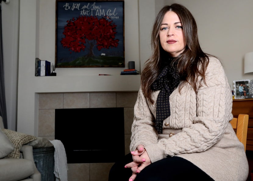 Heather Alambarrio poses at her home in McKinney on Wednesday, Jan. 28, 2026.