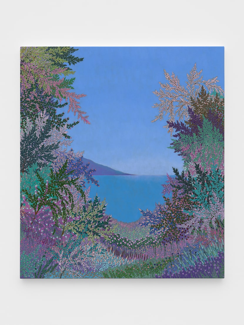 Artist John McAllister is known for his colorful landscape paintings.