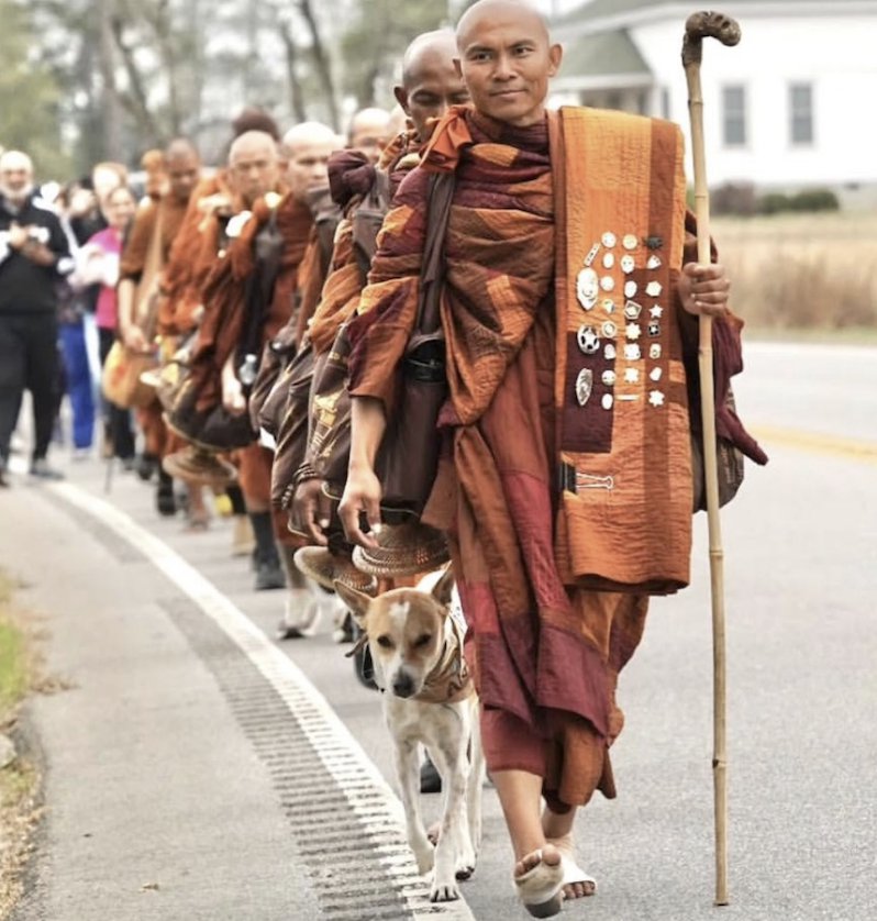 Fort Worth Buddhist Monks Walk 2,300 Miles to Washington for Peace