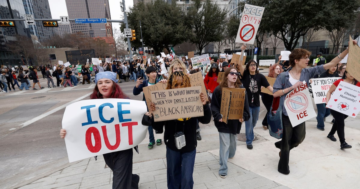 As Texas leaders crack down on school ICE walkouts, debate over free speech flares up