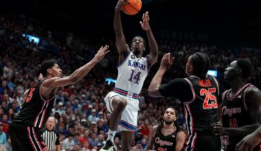 No. 5 Houston drops third straight in loss to No. 14 Kansas