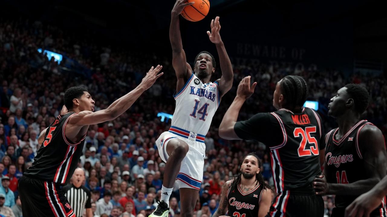 No. 5 Houston drops third straight in loss to No. 14 Kansas