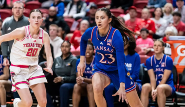 KU women fall to No. 16 Texas Tech in Lubbock